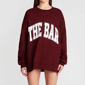 The Bar maroon sweatshirt m medium